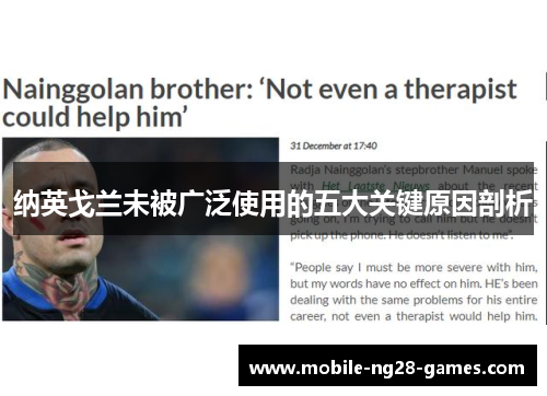 纳英戈兰未被广泛使用的五大关键原因剖析 纳英戈兰未被广泛使用的五大关键原因剖析